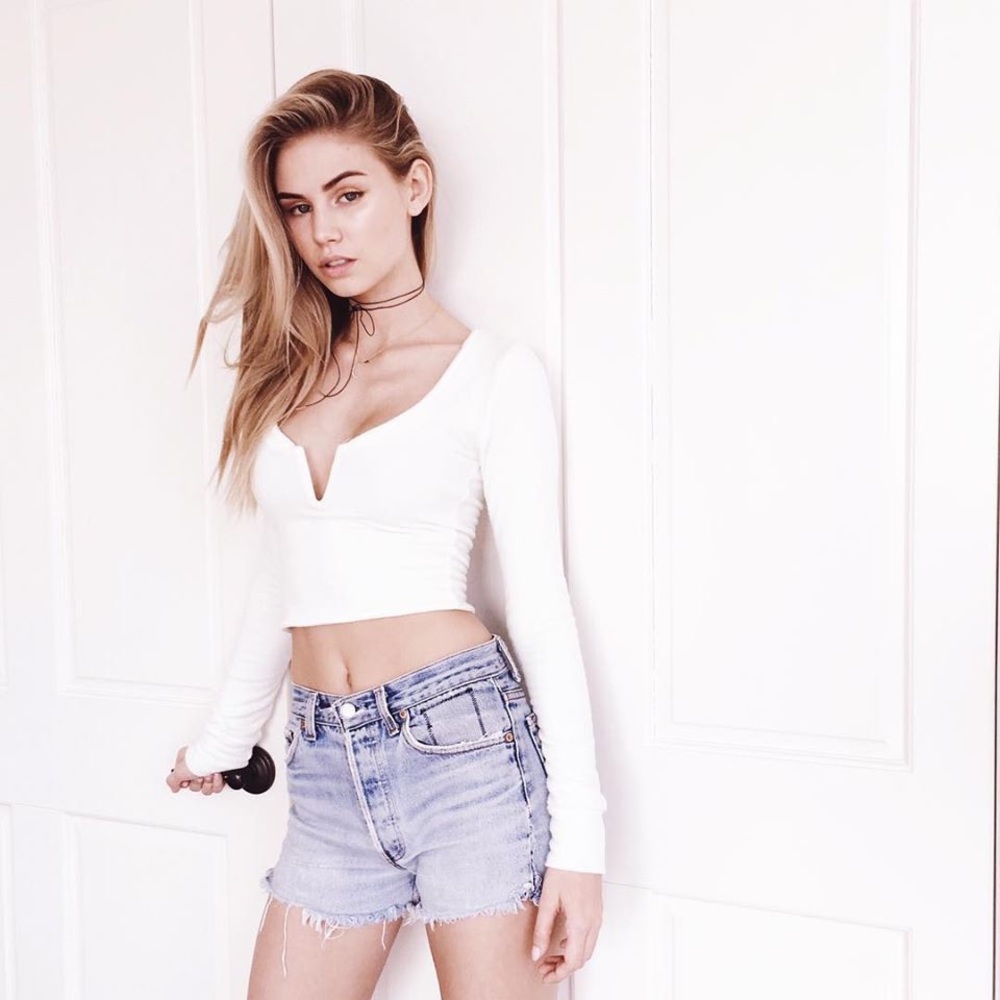 One of one. ARE YOU AM I Jean Shorts